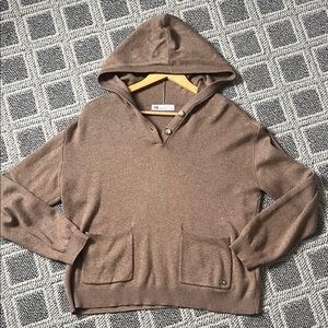 Fig Brown Hoodie Sweater. Size L